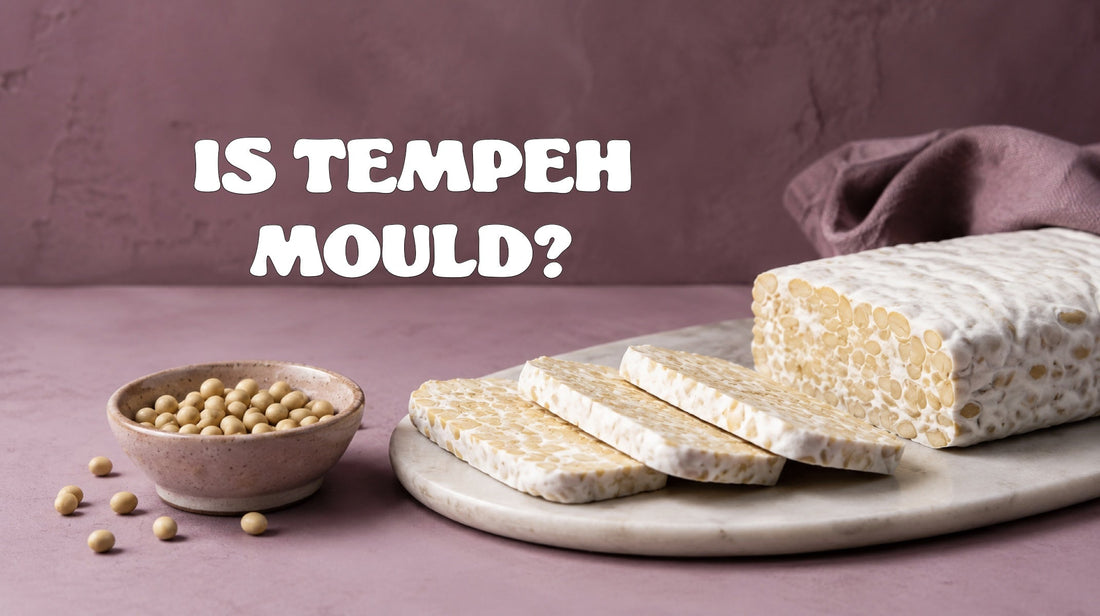 block of tempeh on a plate