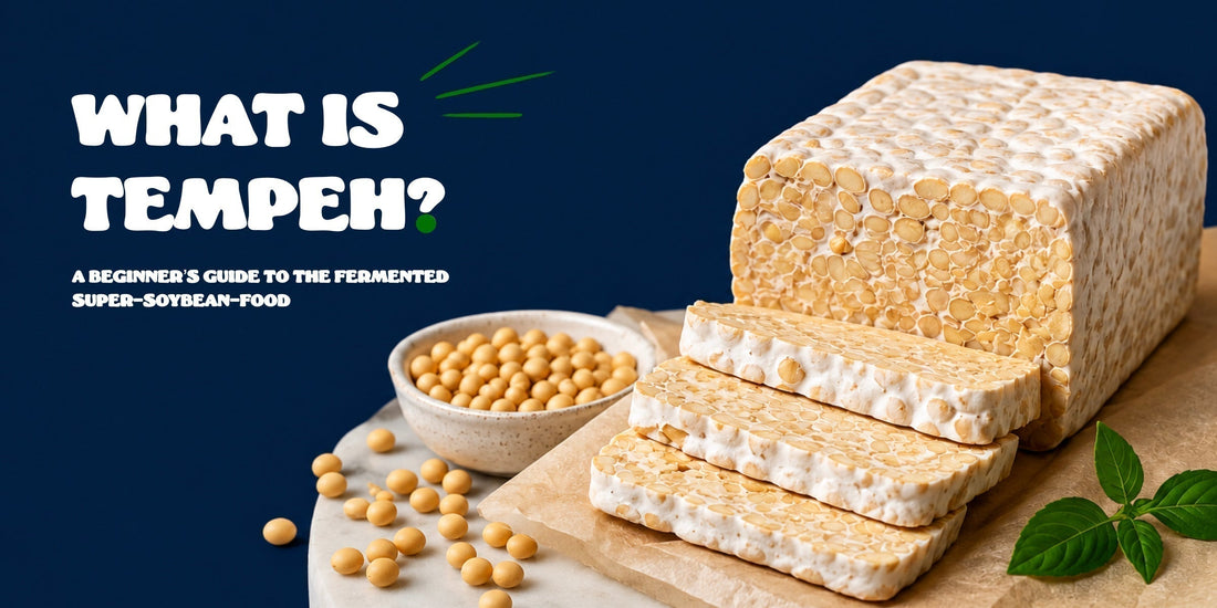 tempeh and soybeans on a table