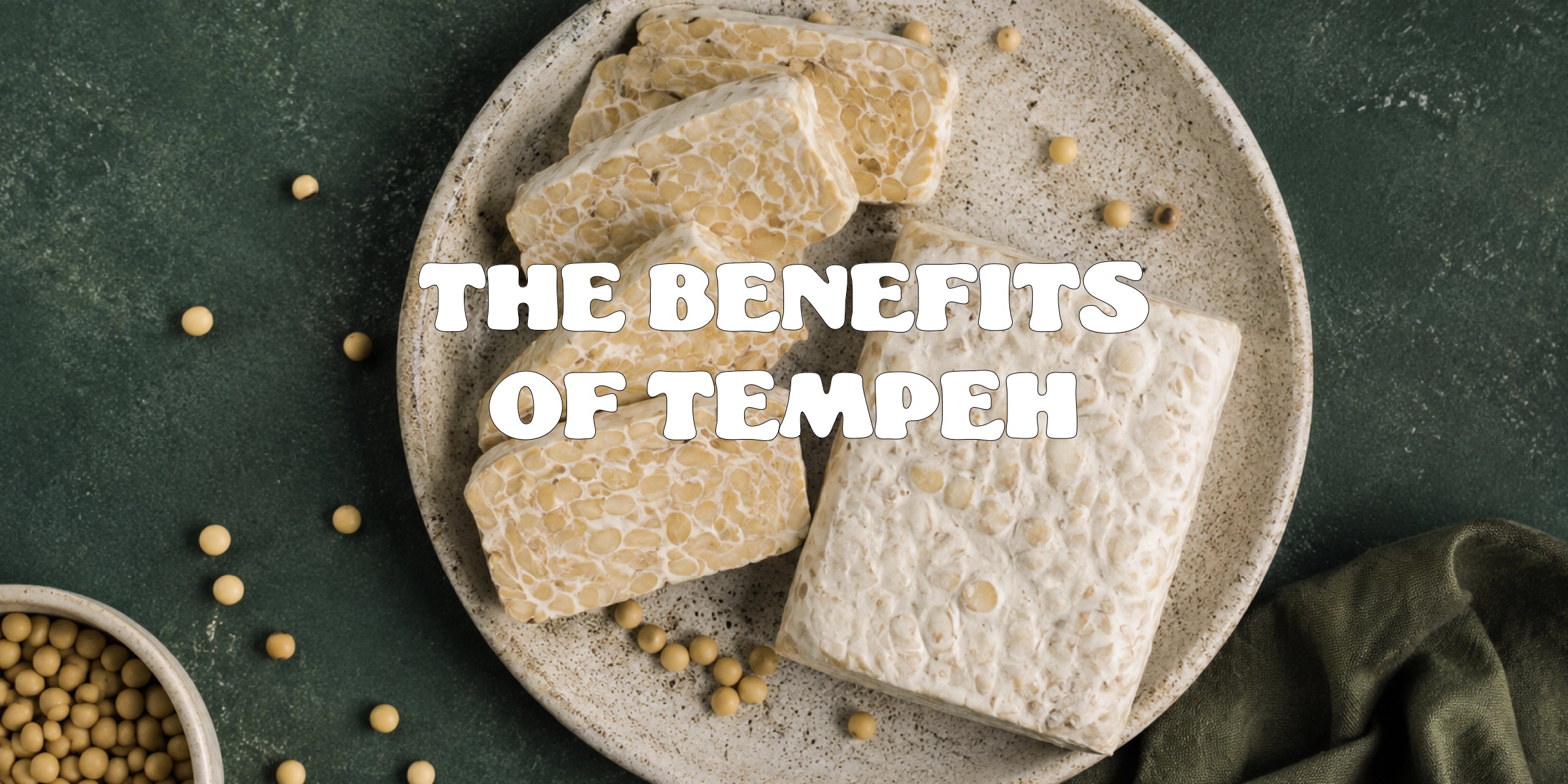 raw tempeh on plate